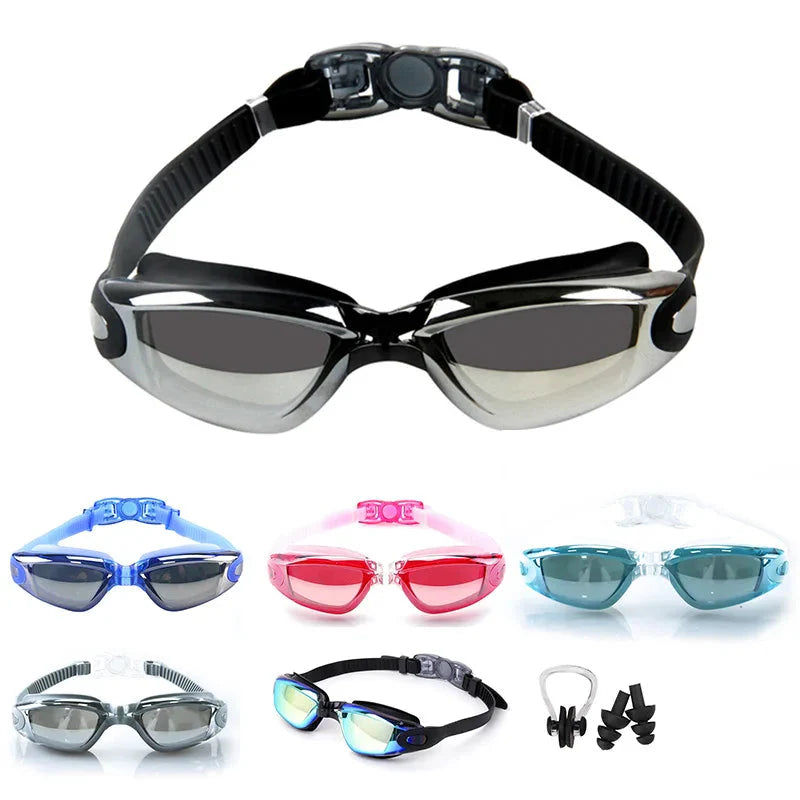 Swimming Goggles for Men & Women – Anti-Fog UV Protection (for Adults & Kids)