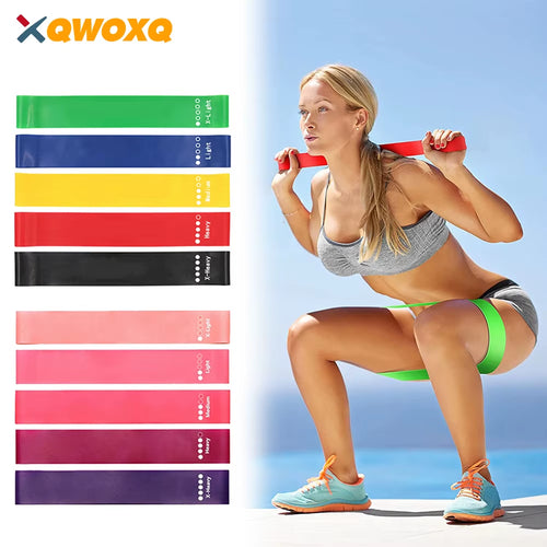 5Pcs Resistance Band Set for Men and Women 5 Elastic Bands with Different Resistance Levels for Long Workouts in the Home & Gym