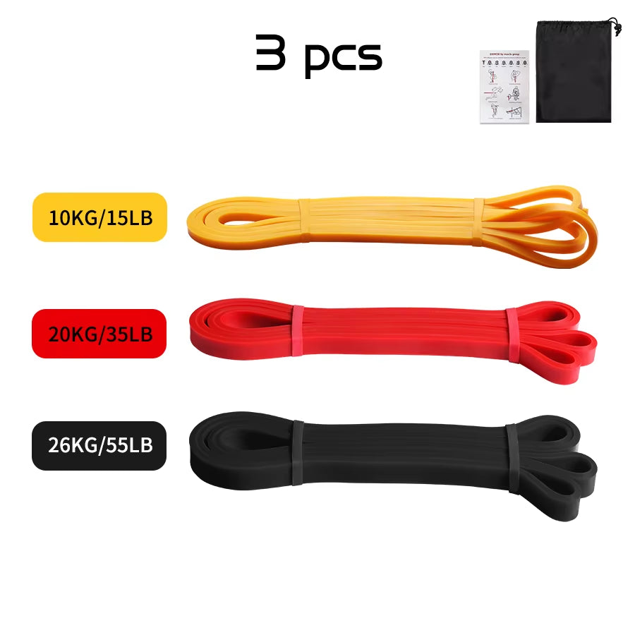 Heavy Duty Latex Resistance Band Exercise Elastic Band for Sport Strength Pull up Assist Band Workout
